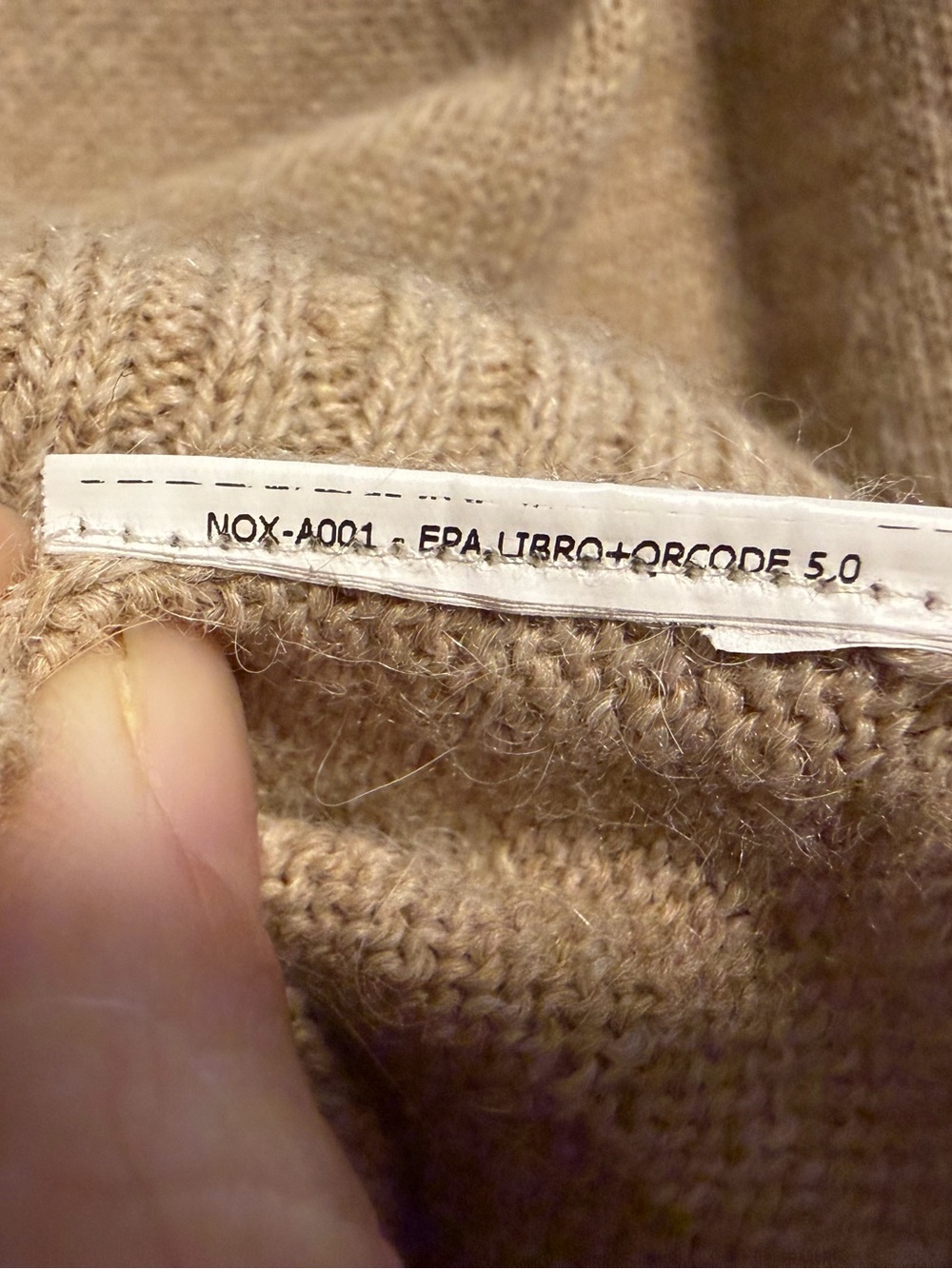 Weekend Max Mara Fair Isle Alpaca Wool Blend Sweater Camel Brown Size M - Picture 5 of 5
